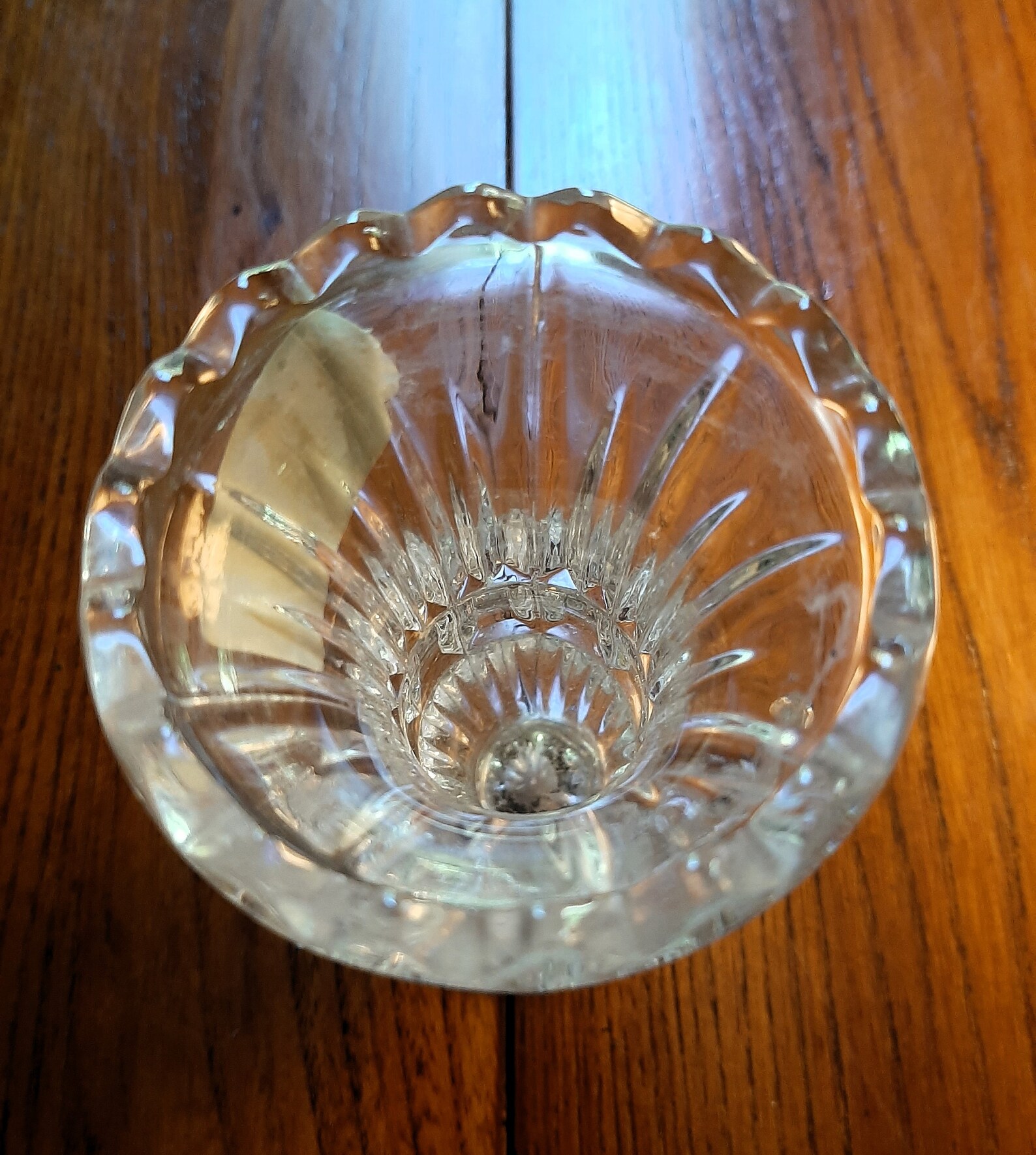 24 Lead Crystal Bud Vase Made in Yugoslavia Crystal Clear Industries