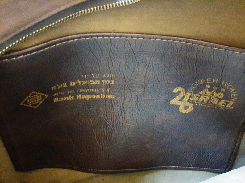 Vintage Pan Am Messenger Bag Brown and Blue Used for Pioneer Women of