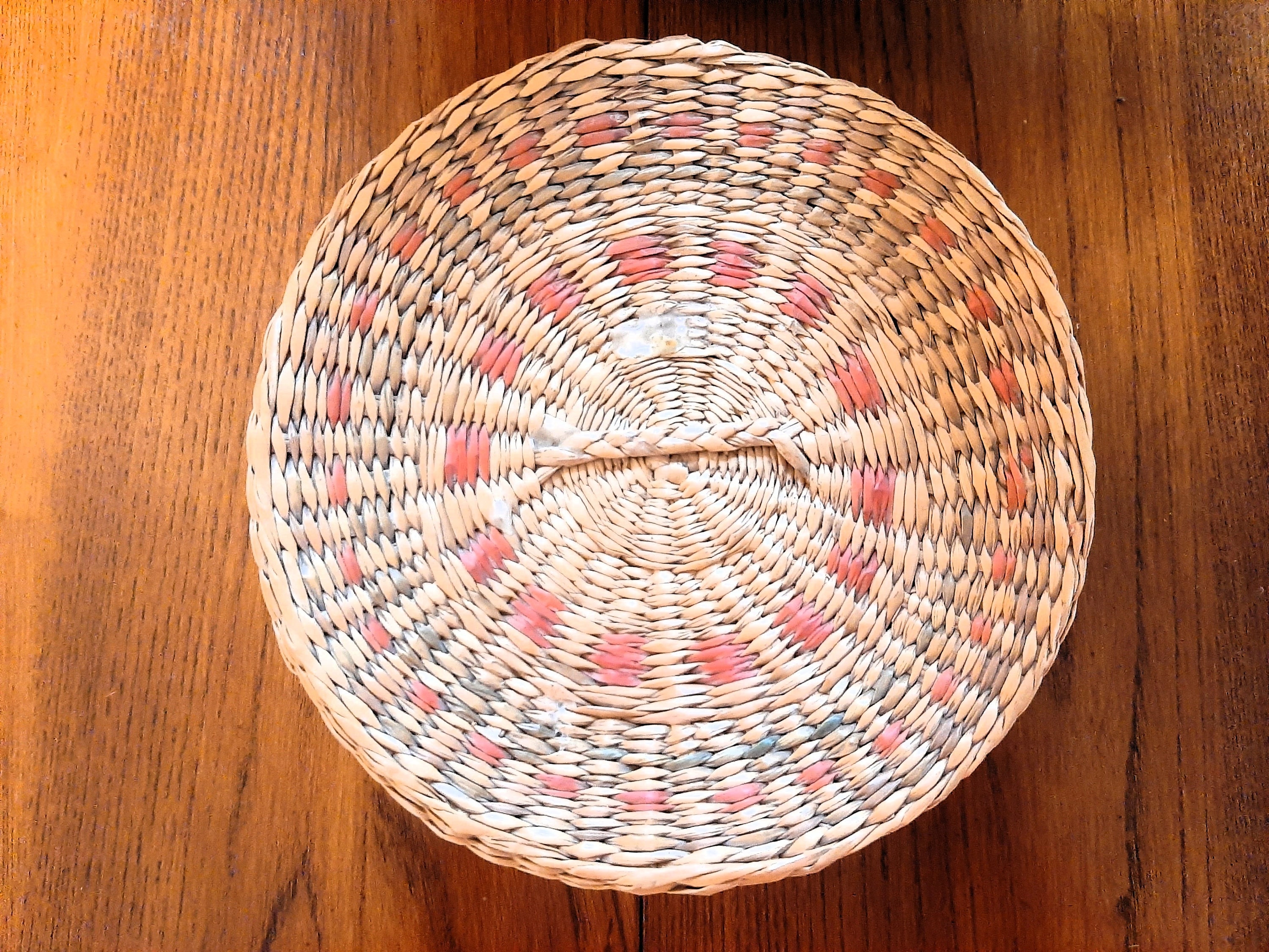 Vintage Woven Sweet Grass Basket W Lid Lidded Woven Reed Box Etsy