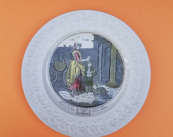 Vintage Adams Cries of London 10.5" Decorative Plate Wedgwood Group Painted by F. Wheeler R.A., Engraved by A. Dardon Real English Ironstone