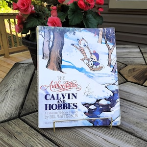The Authoritative Calvin and Hobbes by Bill Watterson Copyright 1990 Universal Press Syndicate, Calvin and Hobbes Treasury, Vintage Cartoon