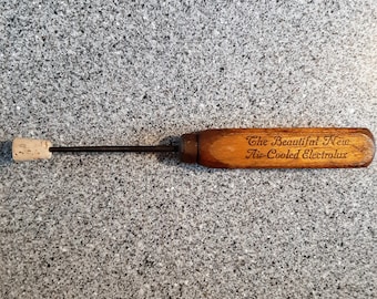 Antique Electrolux Advertising Ice Pick w Original Cork End, Hays & Hays Karns City PA, Vintage Primitive Rustic Tool, Collectible Ice Pick