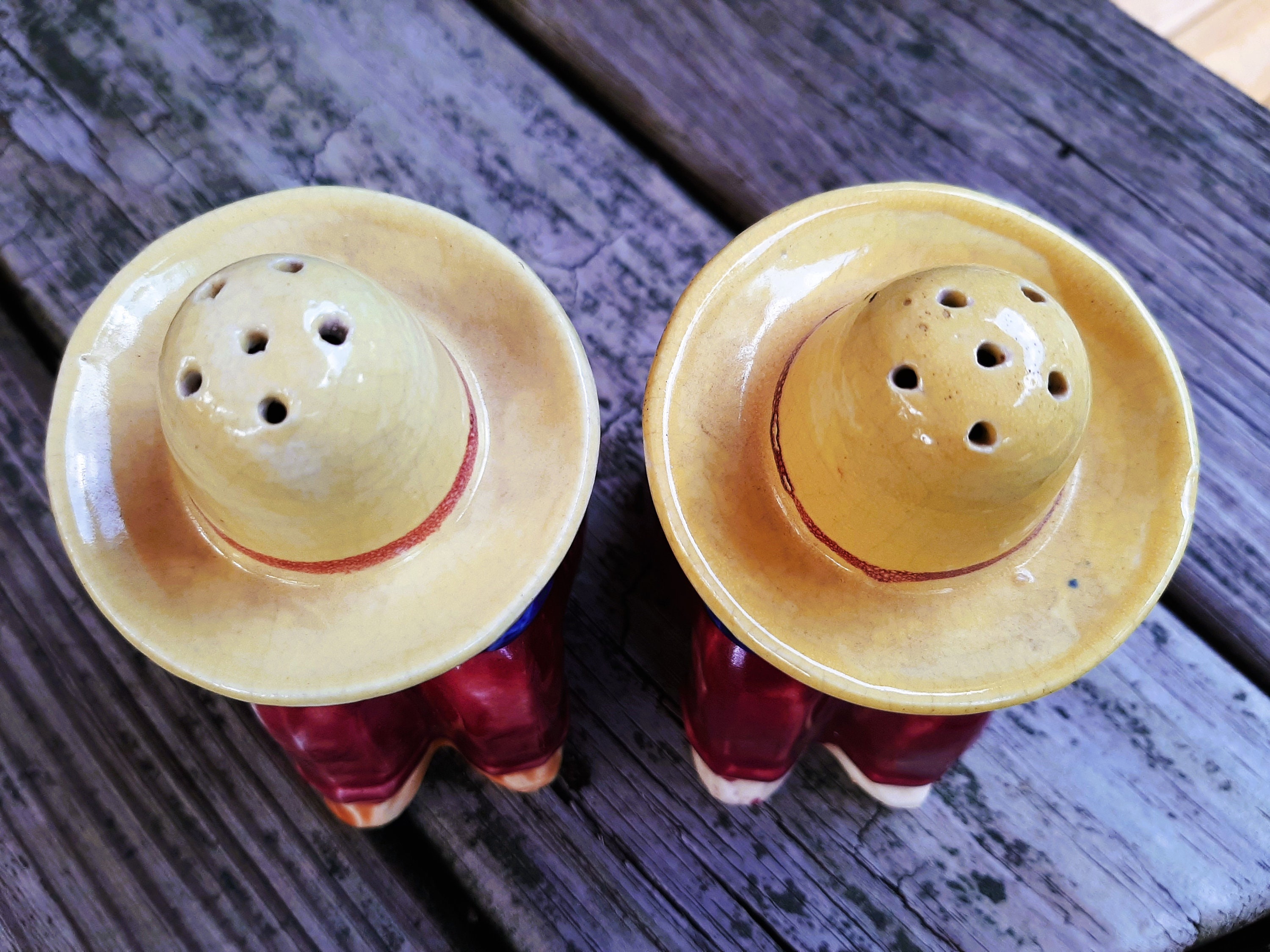 Vintage Siesta Mexicans in Sombrero Salt and Pepper Shaker Etsy