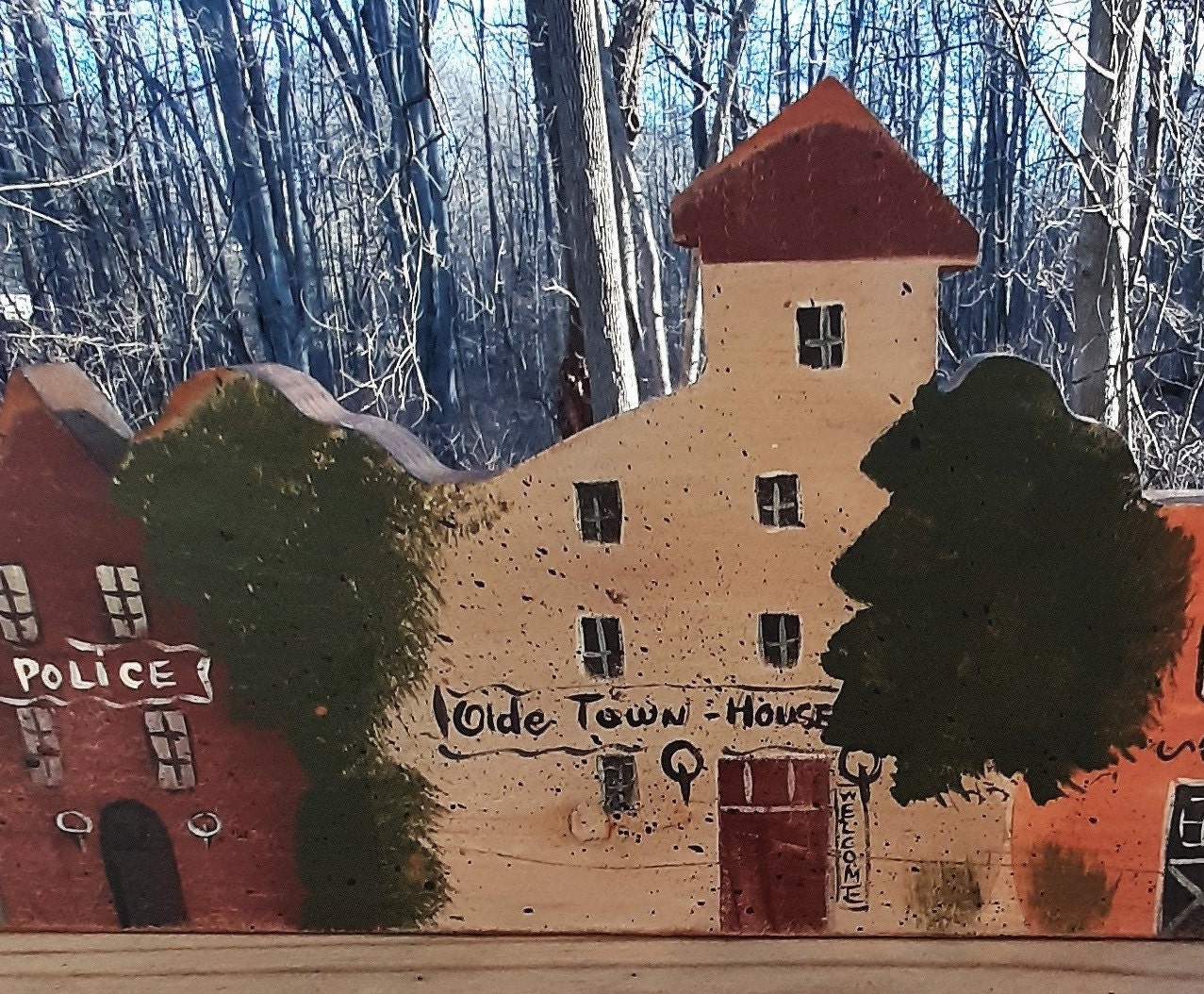 Ours Articulé En Bois Vintage, Figurine Folk Art à Poser Sur étagère