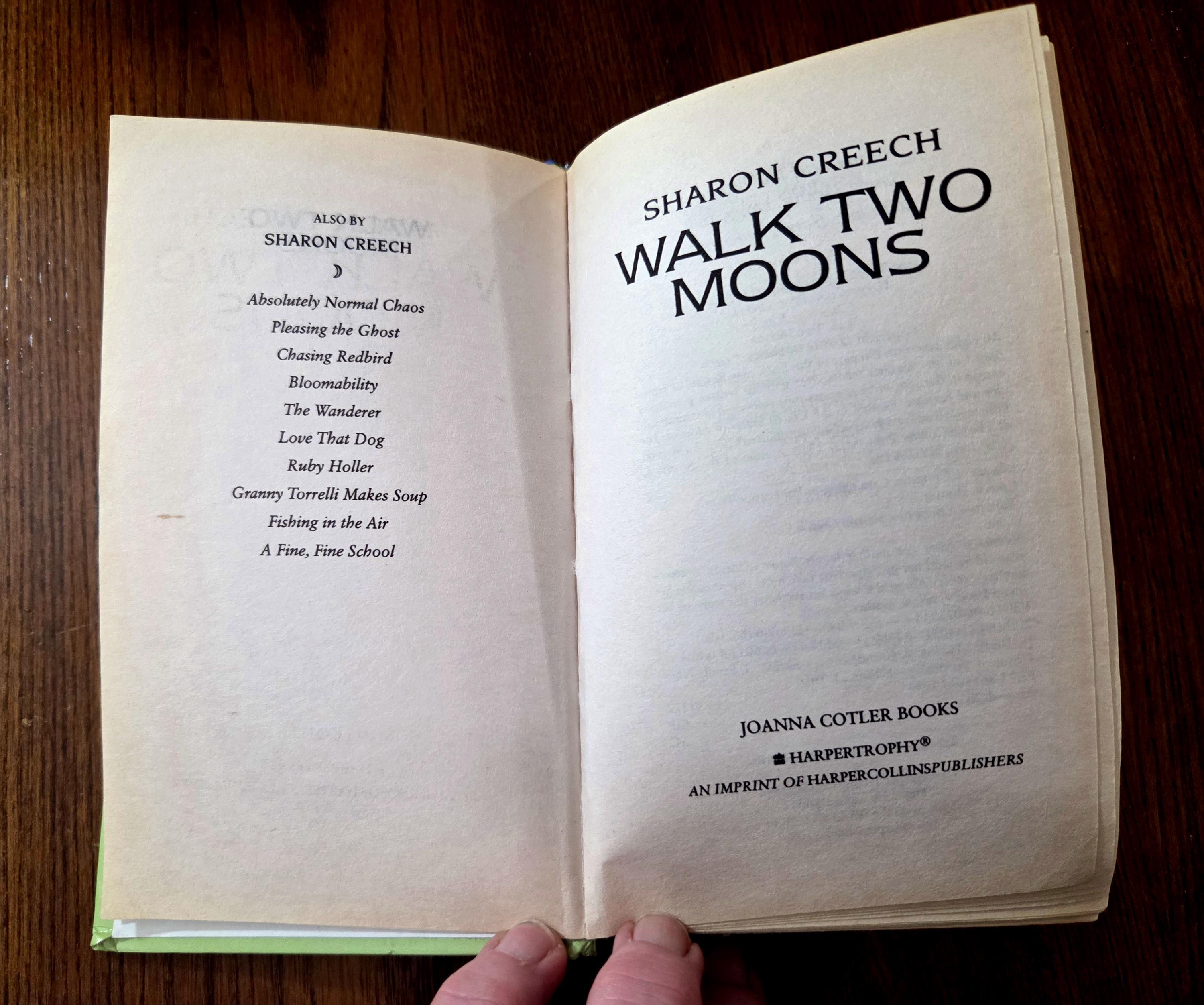 Walk Two Moons by Sharon Creech: Newberry Medal Winner, Library Bound ...