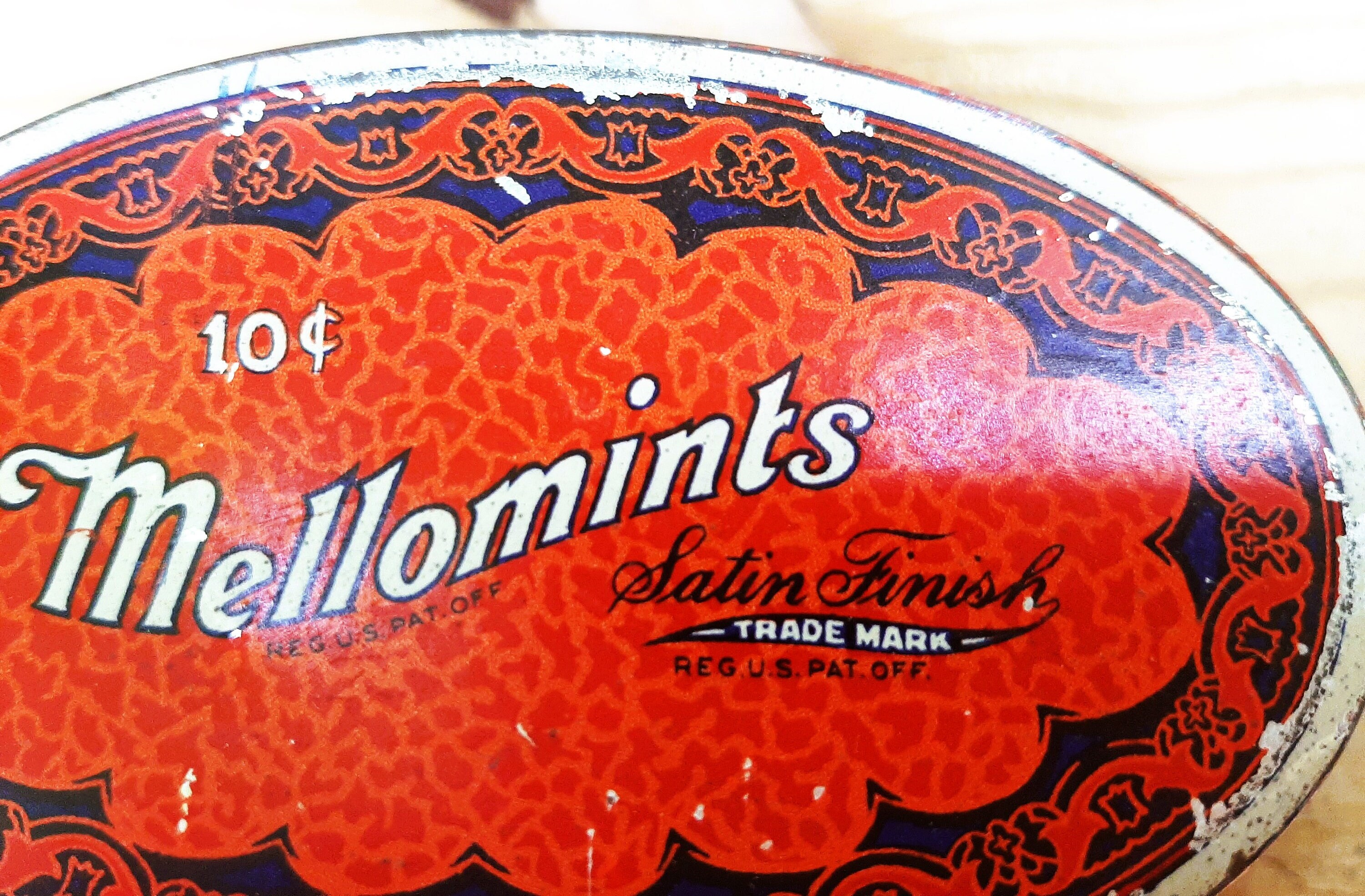 Vintage Mellomints Candy Tin: 1930s Brandle & Smith Advertising Tin - Etsy