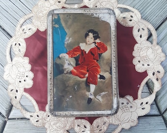Vintage 1930s Wilkins Red Boy Toffee Tin: English Advertising Collectible