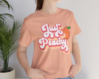 Just Peachy Retro Graphic Tee, Unisex im Vintage-Stil