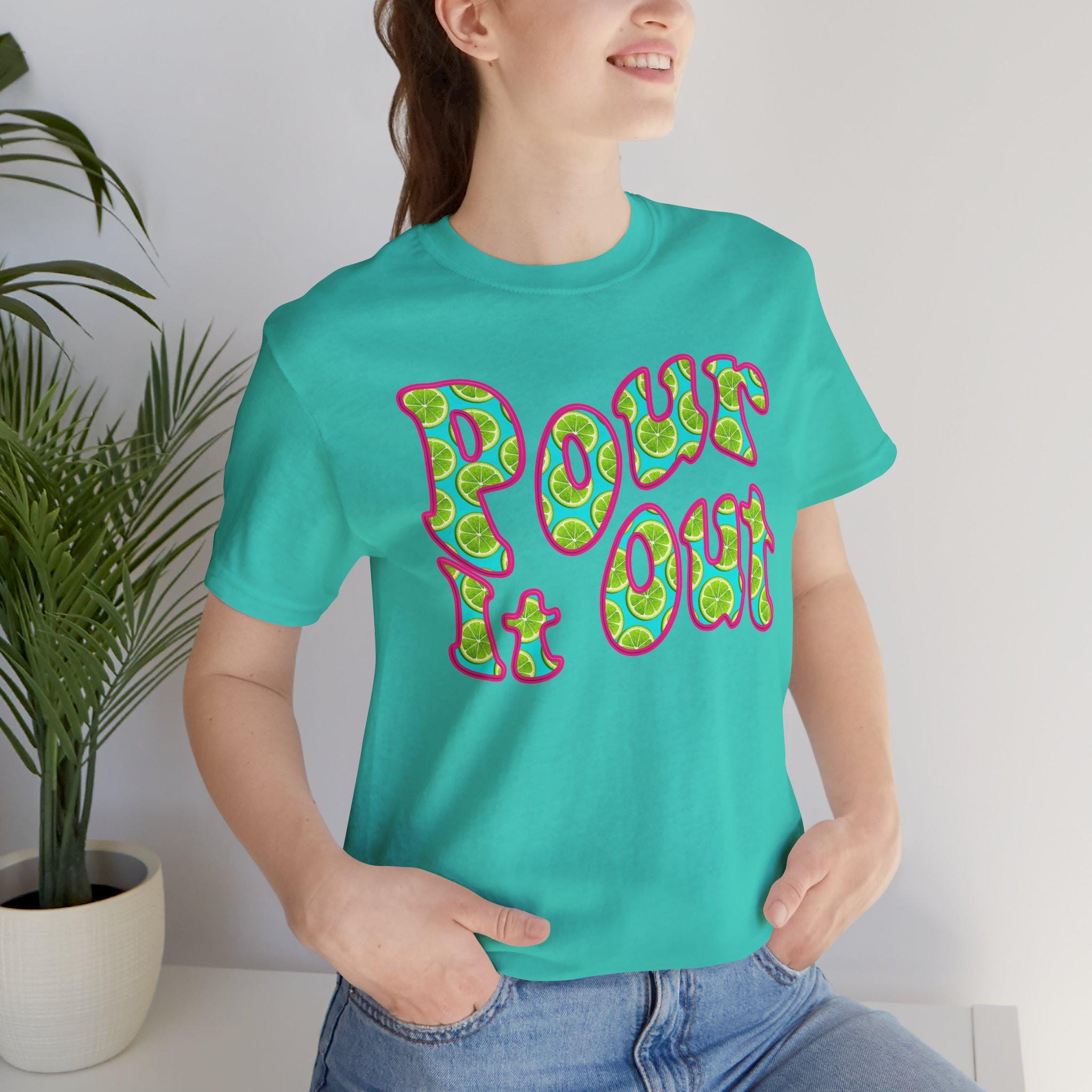 Pour It Out 半袖Tシャツ - ライム - マルガリータ - スウィート 