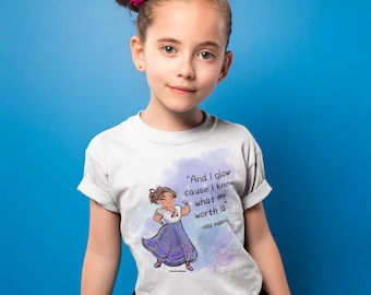 Youth Luisa Madrigal Tee, Empowering Quote, Short Sleeve Shirt