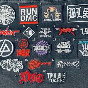 Rock & Roll / Punk / Band / Music Embroidered Iron-on Patches DIY