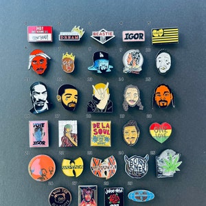 Hip Hop / Rap / Music / Pop / Band Enamel Pins, Brooches, Lapel, Badges, DIY, Accessories, Gift