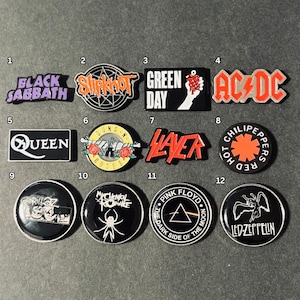 Rock & Roll / Punk / Band / Music Enamel Pins, Metal, Music Bands, Brooches, Lapel, Badges, DIY Backpack Jacket Jeans