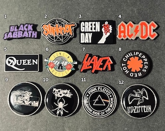 Rock & Roll / Punk / Band / Music Enamel Pins, Metal, Music Bands, Brooches, Lapel, Badges, DIY Backpack Jacket Jeans