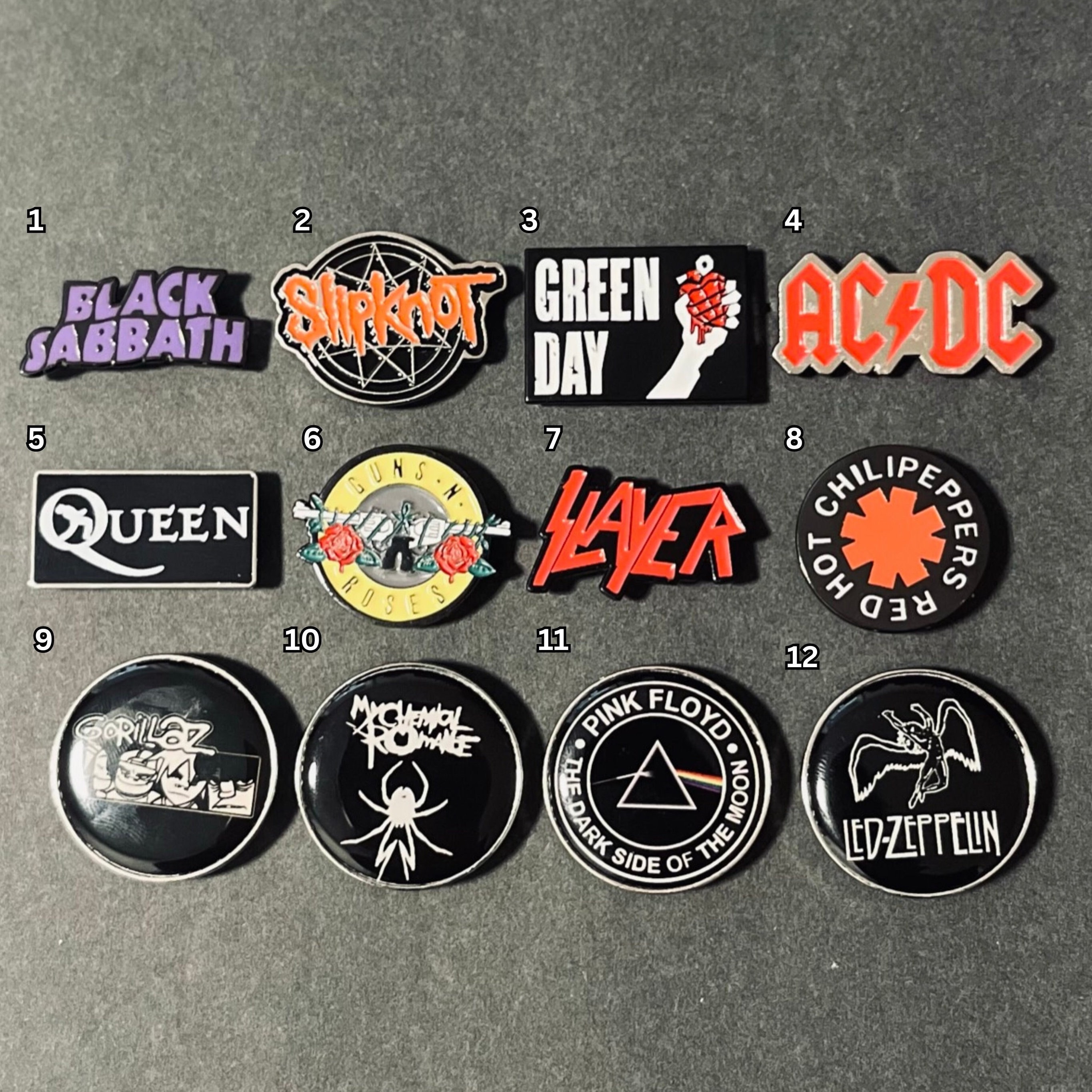 Accessories, 25 Miscellaneous Rock Band Pins