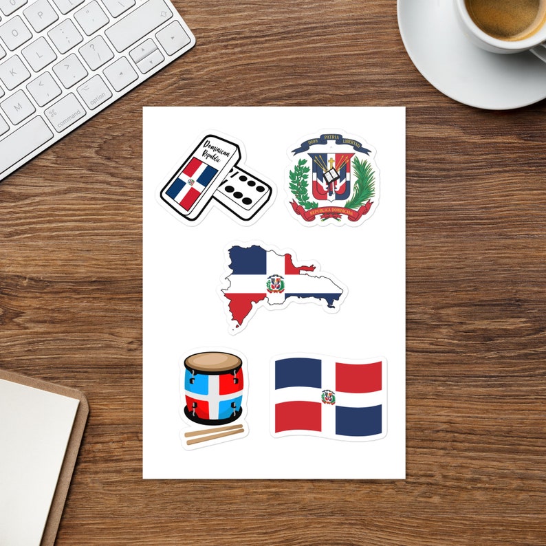 5 X Dominican Republic Stickers Sheet Tambora Drums Island - Etsy