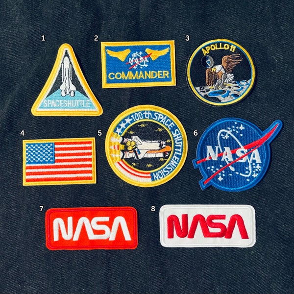 Patch/ NASA / Space / Shuttle Mission / Embroidered Iron-on Patches DIY - Patch for Gift - Patch for Backpack