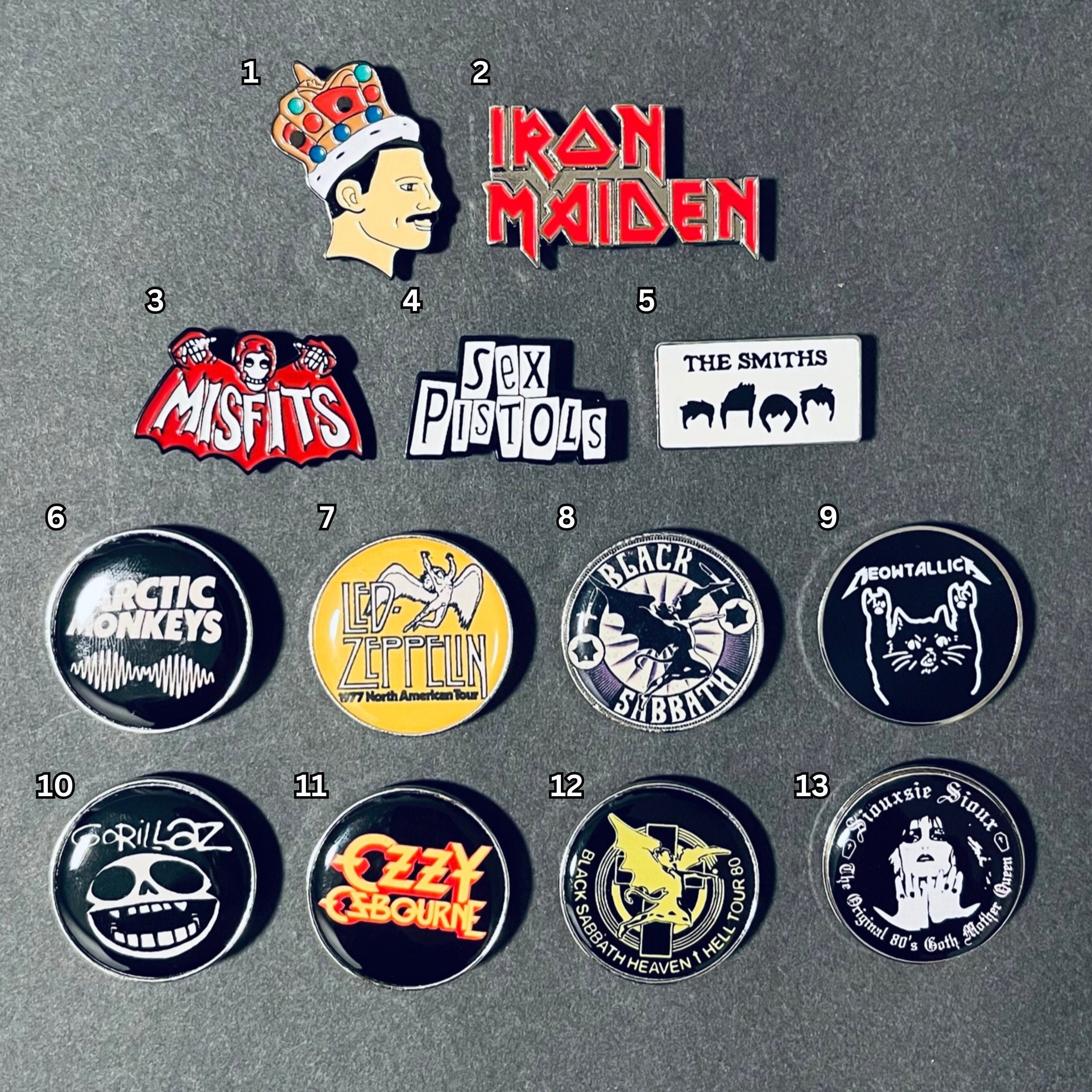 Accessories, 25 Miscellaneous Rock Band Pins