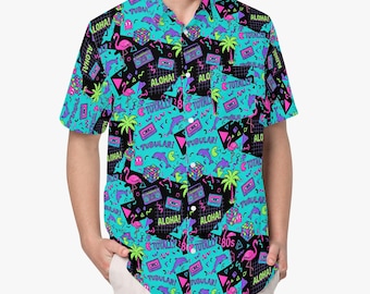 Retro 1980s Aloha Shirt