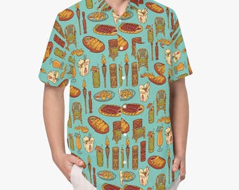 New England Chinese Food Aloha Shirt