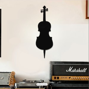 Cello Metal Wall Art for Music Room Decor Add Classic Elegance to Home Studio Musician Gift Idea Modern Instrument Wall Hanging Wall Decor