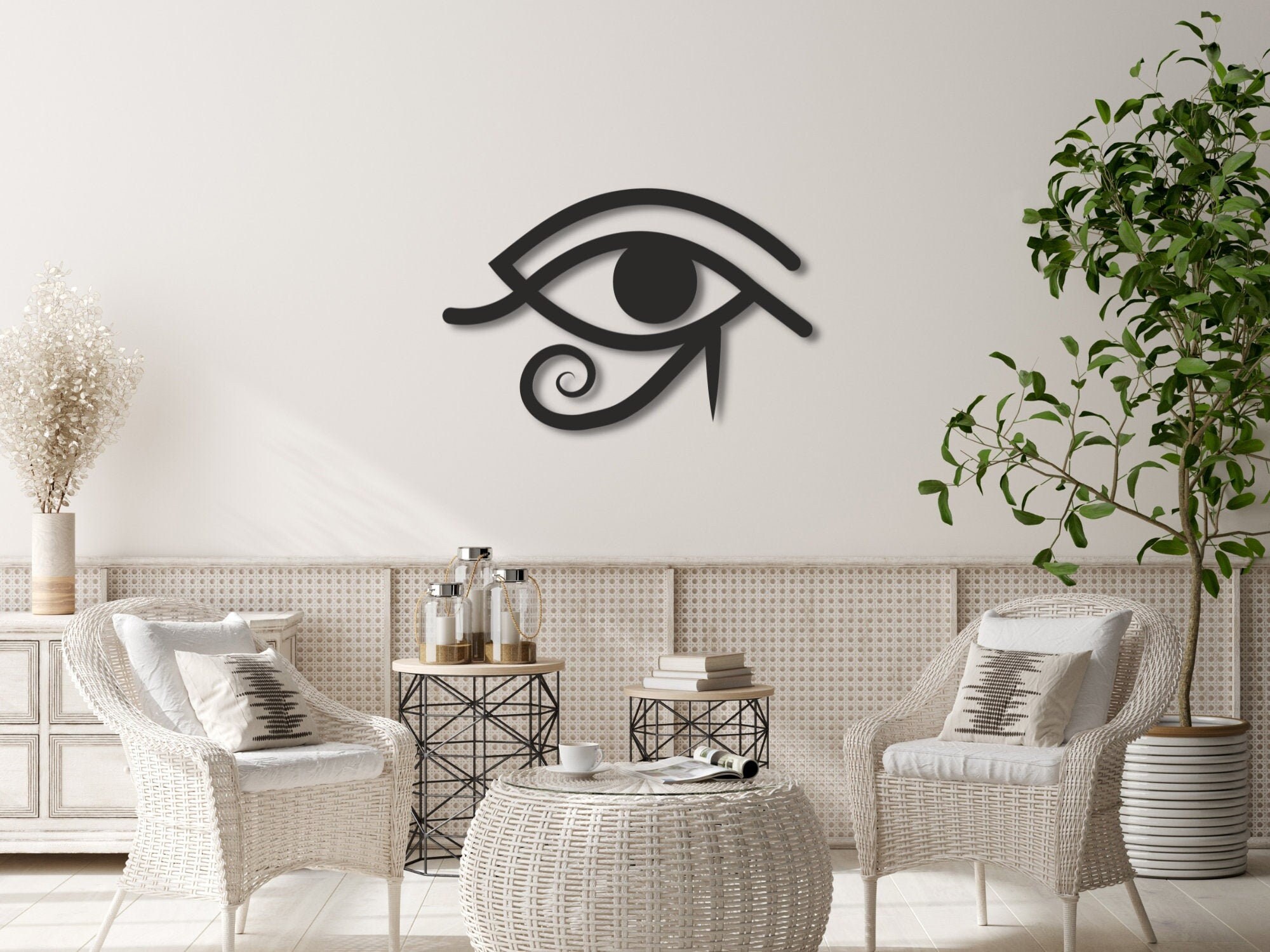 Eye of Horus Metal Wall Decor Egyptian Wall Art Home Etsy
