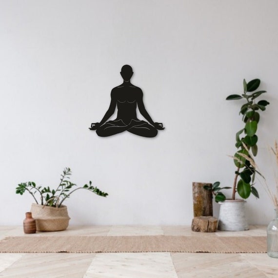 Yoga Man Metal Wall Art, Modern Home Decor, Yoga Gifts for Women, Metal  Wall Decor, Minimalist Decor, Zen Metal Wall Decor, Home Decoration 