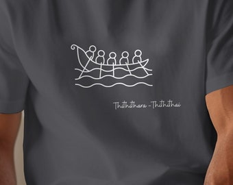 Kerala Boat Race T-Shirt, Indian Ethnic Gift