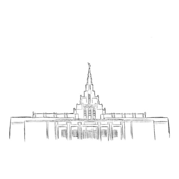 Phoenix, Arizona LDS Temple Drawing