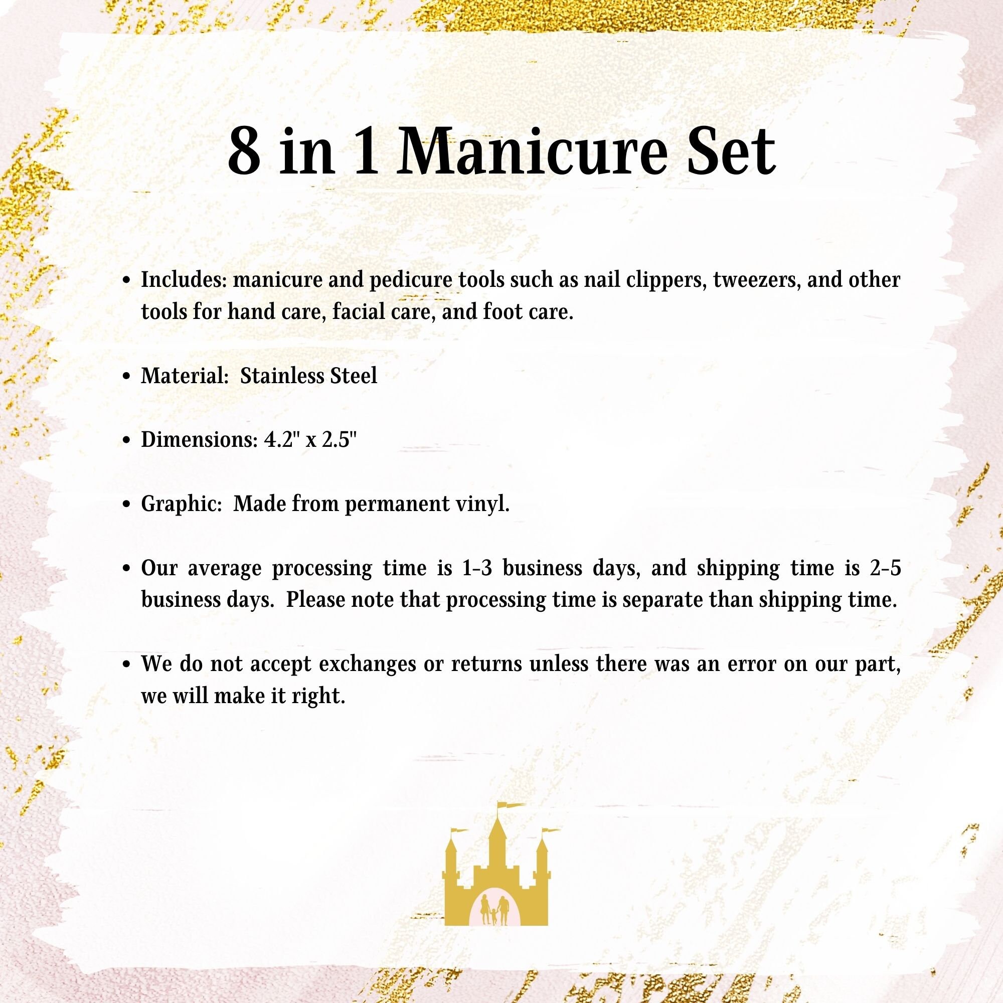 Animal Print Manicure Set, Pixie Dust Gift, Disney Cruise Fish Extender