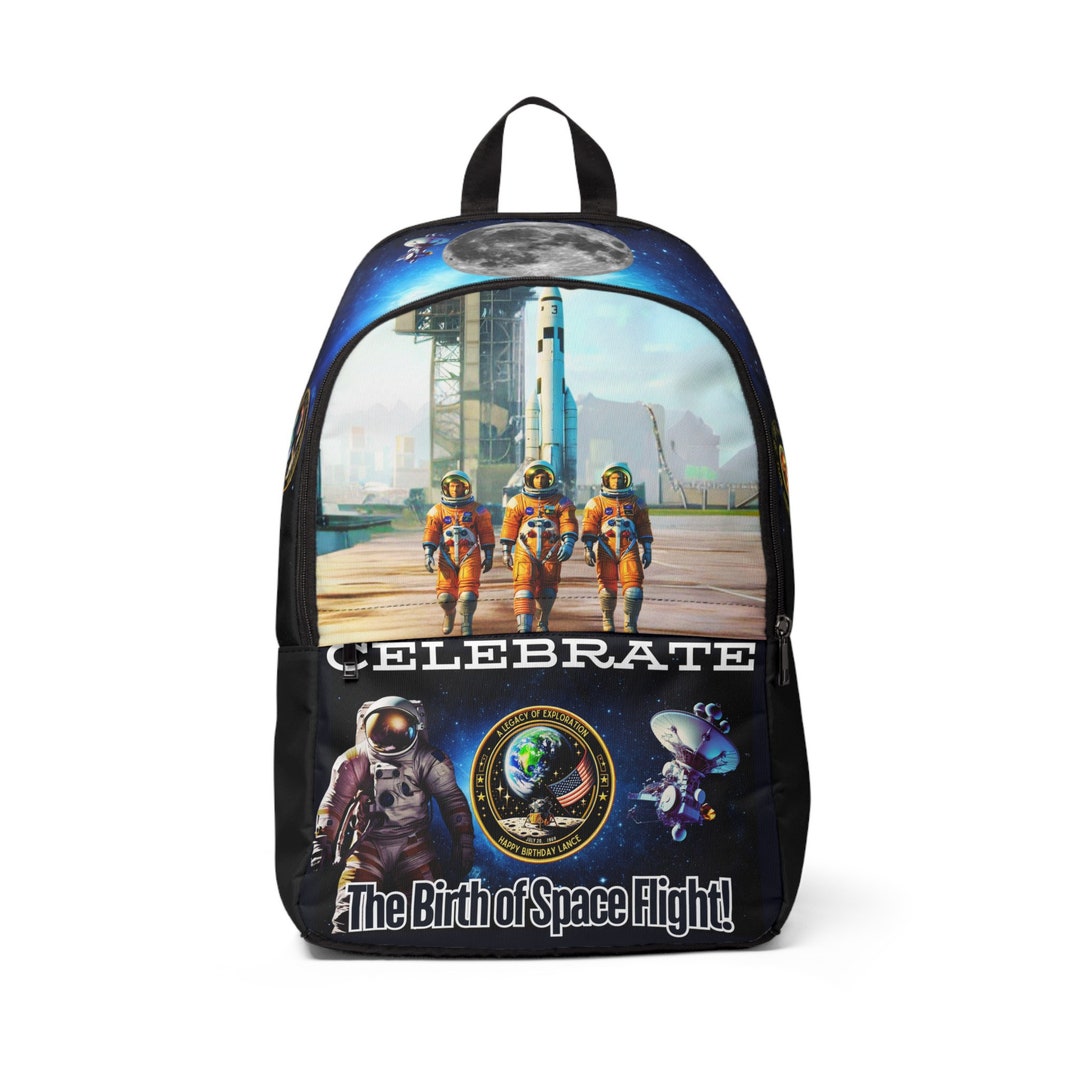 Apollo 11 Celebration Space Mission Backpack, Personalized Kids School ...