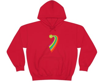 Pickleball Rainbow Smash - Unisex Schwere Mischung mit Kapuze Sweatshirt