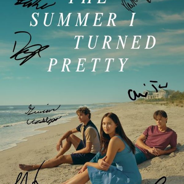 The Summer I Turned Pretty Preprint/Reproduction Signed Autographed Photo - Jenny Han, Lola Tung, Gavin Casalegno, Christopher Briney