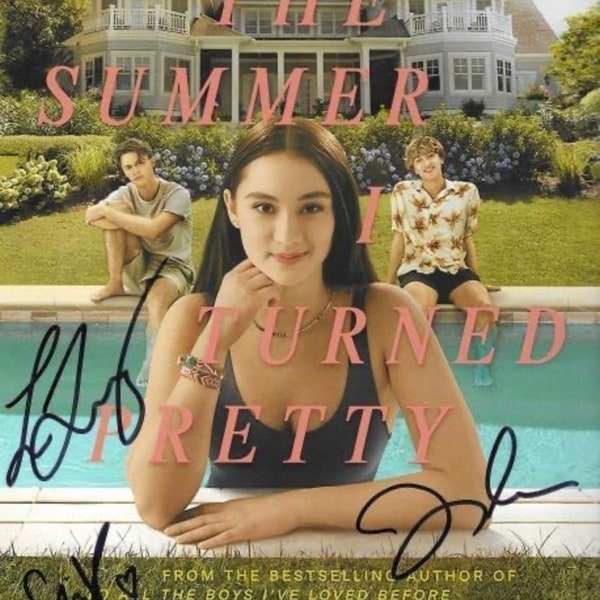 The Summer I Turned Pretty Reprint/Preprint Signed Autographed  Photo (8x10-inch) - Jenny Han, Lola Tung, Sean Kaufman