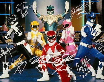 Mighty Morphin Power Rangers Reprint/Reproduction (RP), Preprint (PP) Signed Autograph Autographed Photo Photograph Print (8x12-inch)