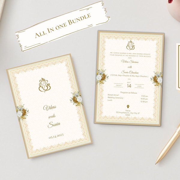 Indian Invitation - Etsy