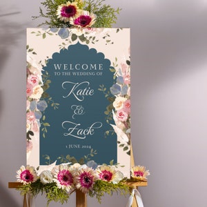 Customizable Sikh Wedding Welcome Sign - Perfect way to greet guests