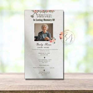 May include: A memorial service announcement for Dalip Kaur, who passed away on January 14, 2023. The announcement includes the date and time of the service, as well as the location of the service and the location of the following Sehaj Path Bhog.