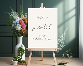 Sign Printing Service, Wedding welcome sign, Birthday Sign, Bridal Shower signs, Baby Showers, 5mm Premium Foam Board printed professionally