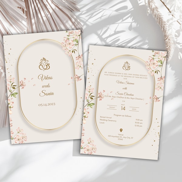 Indian Invitation - Etsy