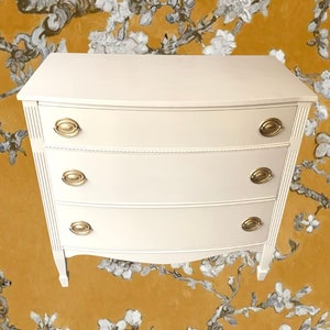 Federal Bowfront Dresser in Cream