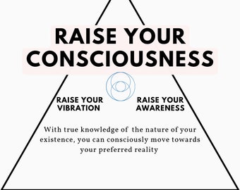 Raise your consciousness | Raise the frequency of your awareness | Levels of Consciousness Map Knowledge | Digital file | Understand reality