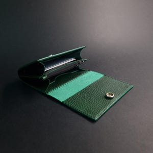 Portefeuille à fermeture à rabat - Portefeuille en cuir Buttero Dollaro fait main avec pochette pour pièces de monnaie - Cadeau d'anniversaire - Idée cadeau pour sœurs