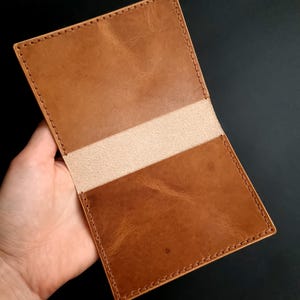 Handcrafted Leather Car Document Holder - Stylish Insurance Case for A7 Vehicle Registration