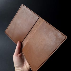 Custom size document holder - Handmade car registration leather case - Husband's anniversary gift - Father's day gift