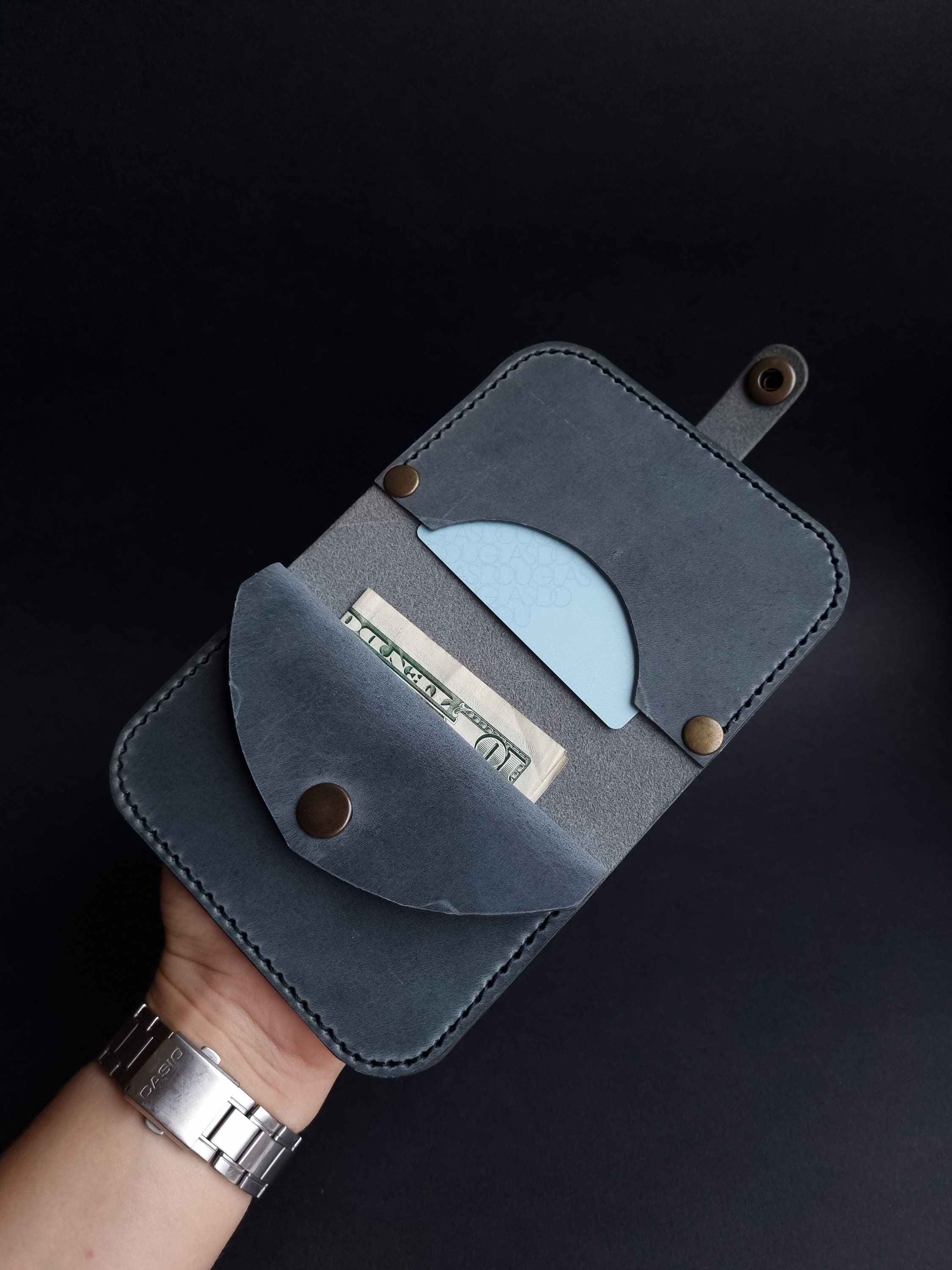 FUNNY STALLION CHARLIE'S WALLET EXShrink Genuine leather men's