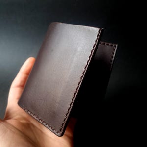 Cartera de piel Badalassi Carlo Minerva - Cartera de piel suave de curtido vegetal para hombre - Cartera de piel cosida a mano - Regalo de hermanos