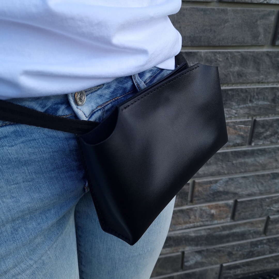 Leather Waist Bag Hiking Belt Bag Hiking Bag Bum Bag Etsy