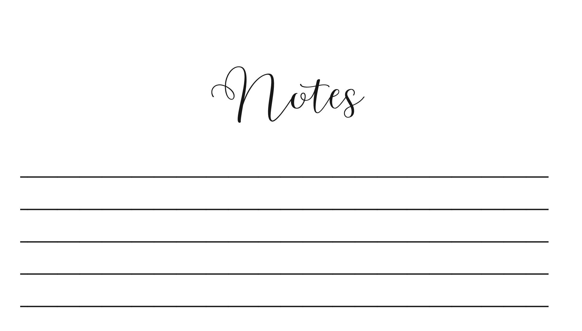 Printable Notes Sheet - Etsy