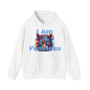 I Am Fearless, uniseks Heavy Blend™-sweater met capuchon